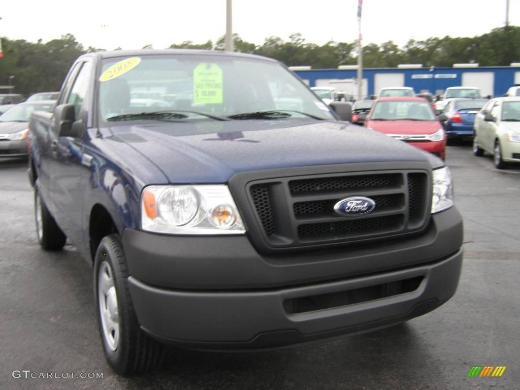 2008 F150 XL Regular Cab - Dark Blue Pearl Metallic / Medium/Dark Flint photo #9