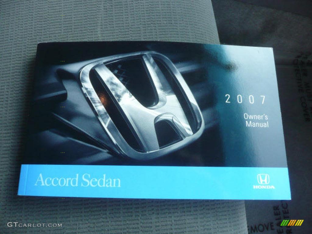 2007 Accord SE V6 Sedan - Cool Blue Metallic / Gray photo #24