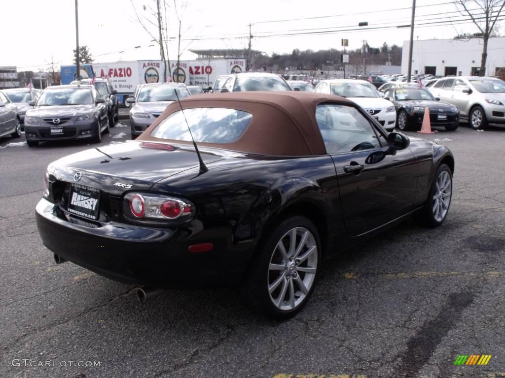 2007 MX-5 Miata Grand Touring Roadster - Brilliant Black / Tan photo #8