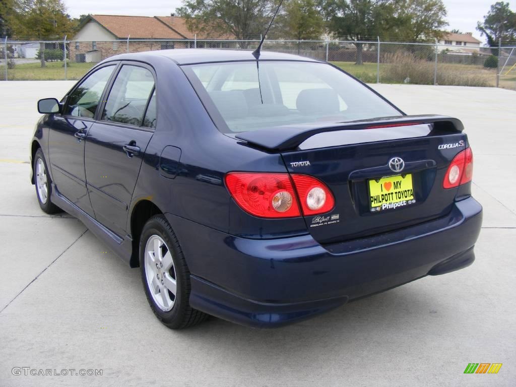 2006 Corolla S - Indigo Ink Pearl / Dark Charcoal photo #5