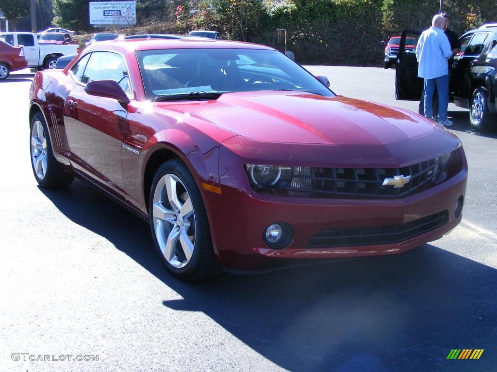 2010 Camaro LT/RS Coupe - Red Jewel Tintcoat / Black photo #34