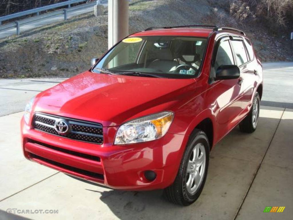 2007 RAV4 4WD - Barcelona Red Pearl / Taupe photo #5