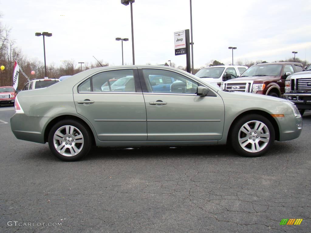 2009 Fusion SEL V6 - Moss Green Metallic / Camel photo #2