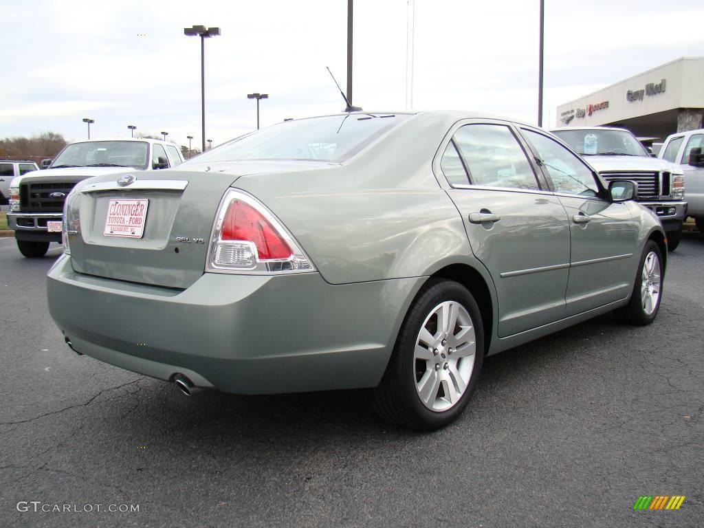 2009 Fusion SEL V6 - Moss Green Metallic / Camel photo #3