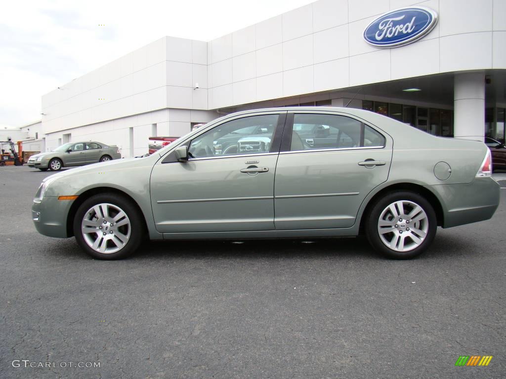 2009 Fusion SEL V6 - Moss Green Metallic / Camel photo #5