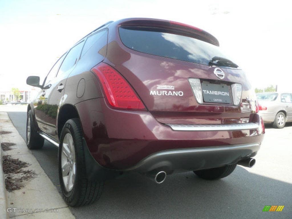 2007 Murano SL AWD - Merlot Pearl / Cafe Latte photo #11