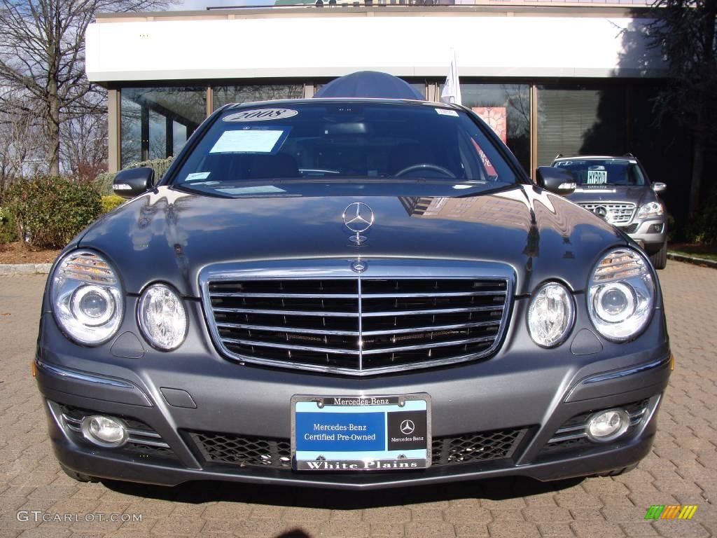 2008 E 350 4Matic Sedan - Flint Grey Metallic / Cognac Brown/Black photo #2