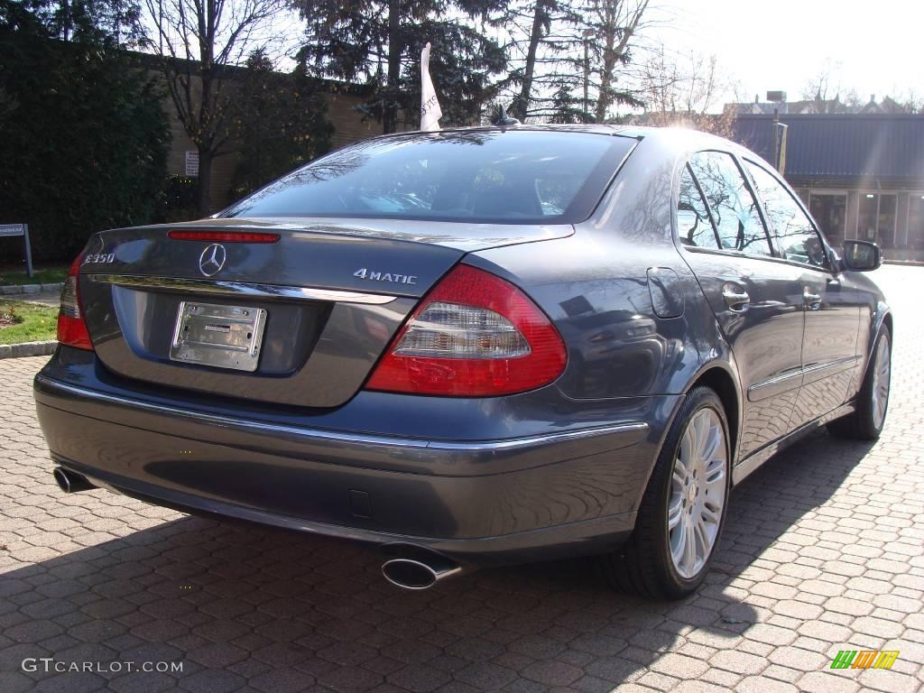 2008 E 350 4Matic Sedan - Flint Grey Metallic / Cognac Brown/Black photo #4