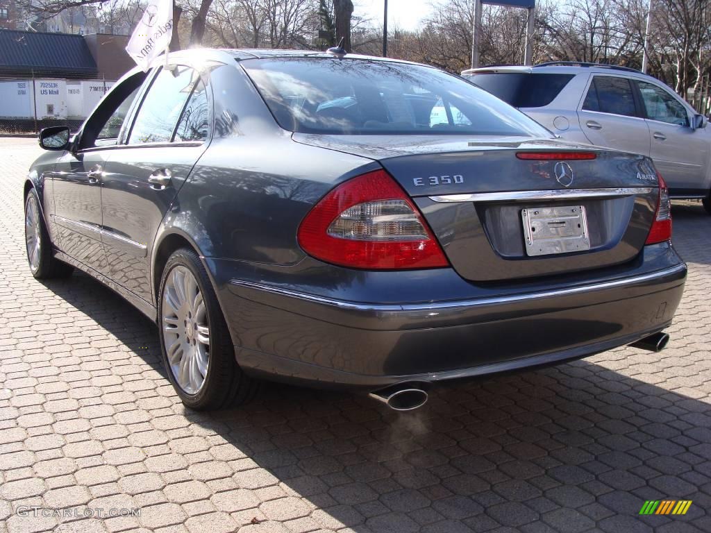 2008 E 350 4Matic Sedan - Flint Grey Metallic / Cognac Brown/Black photo #6