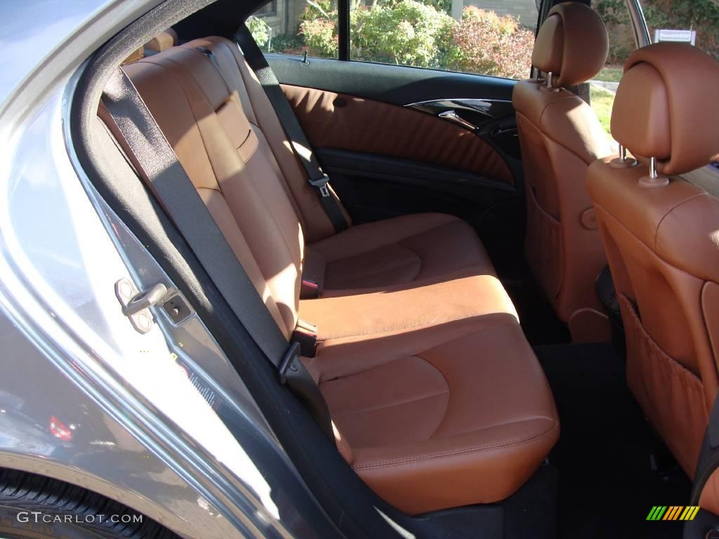 2008 E 350 4Matic Sedan - Flint Grey Metallic / Cognac Brown/Black photo #16