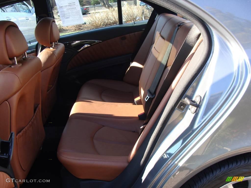 2008 E 350 4Matic Sedan - Flint Grey Metallic / Cognac Brown/Black photo #17