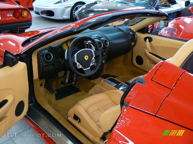 2007 F430 Spider F1 - Rosso Corsa (Red) / Beige (Tan) photo #4