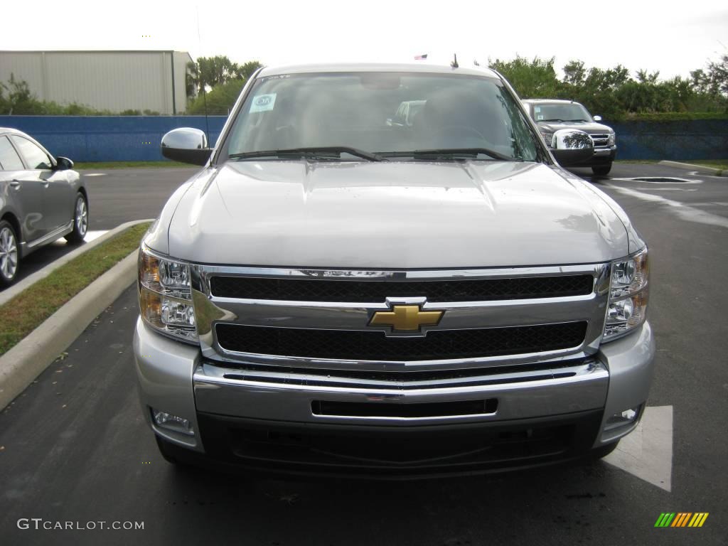 2010 Silverado 1500 LT Extended Cab - Sheer Silver Metallic / Ebony photo #2