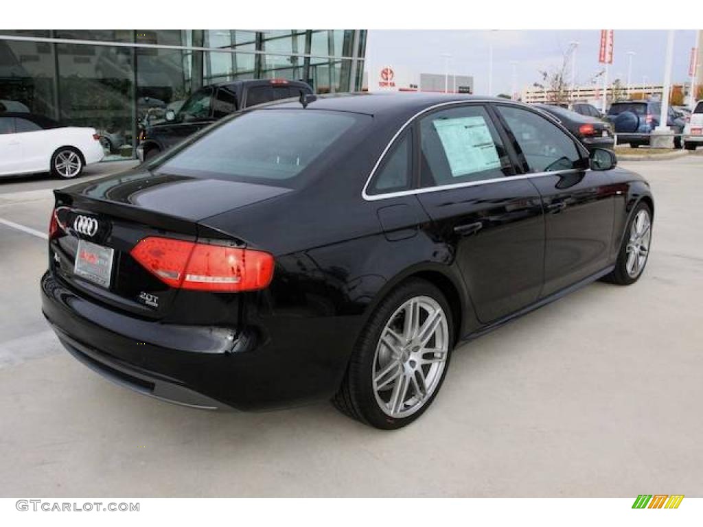 2010 A4 2.0T quattro Sedan - Phantom Black Pearl Effect / Black photo #5