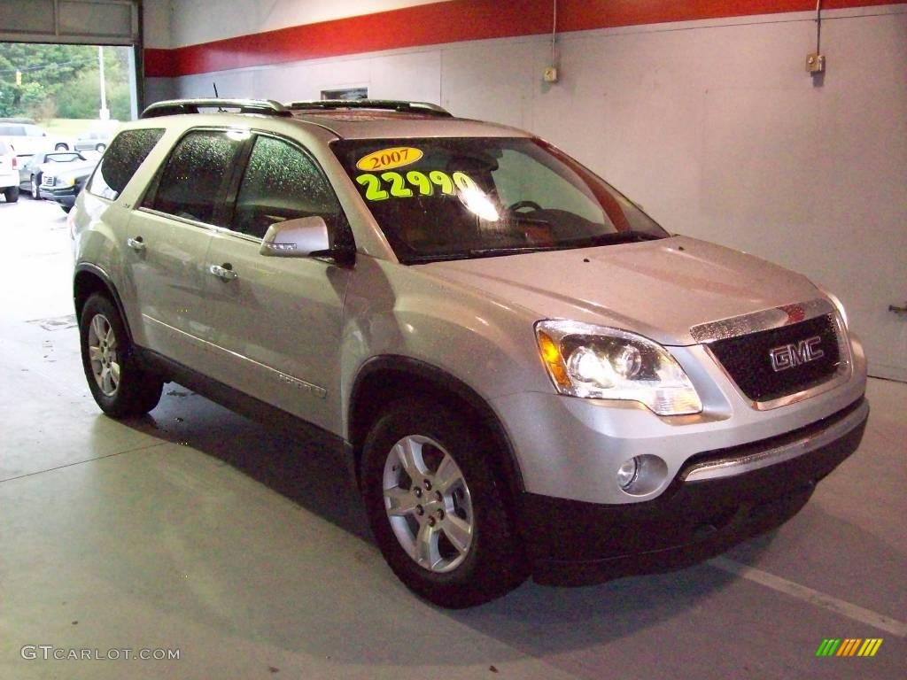 2007 Acadia SLT - Liquid Silver Metallic / Brick photo #1