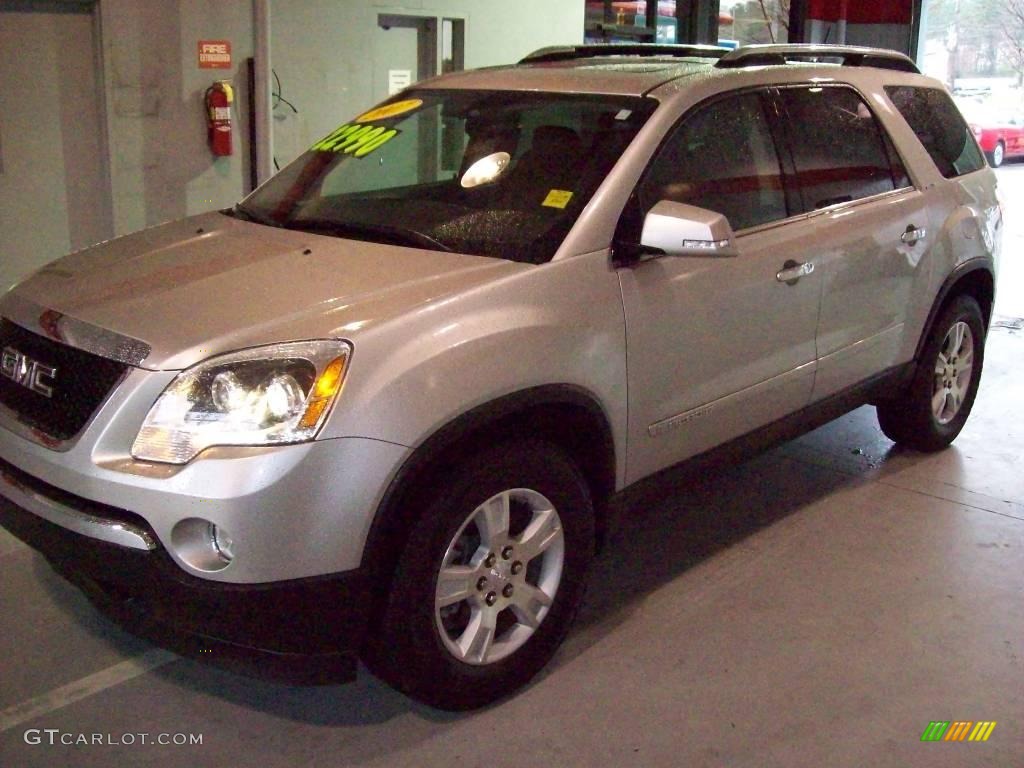 2007 Acadia SLT - Liquid Silver Metallic / Brick photo #3