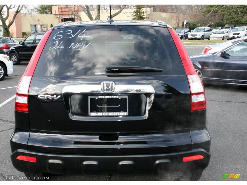 2008 CR-V EX-L 4WD - Nighthawk Black Pearl / Ivory photo #6