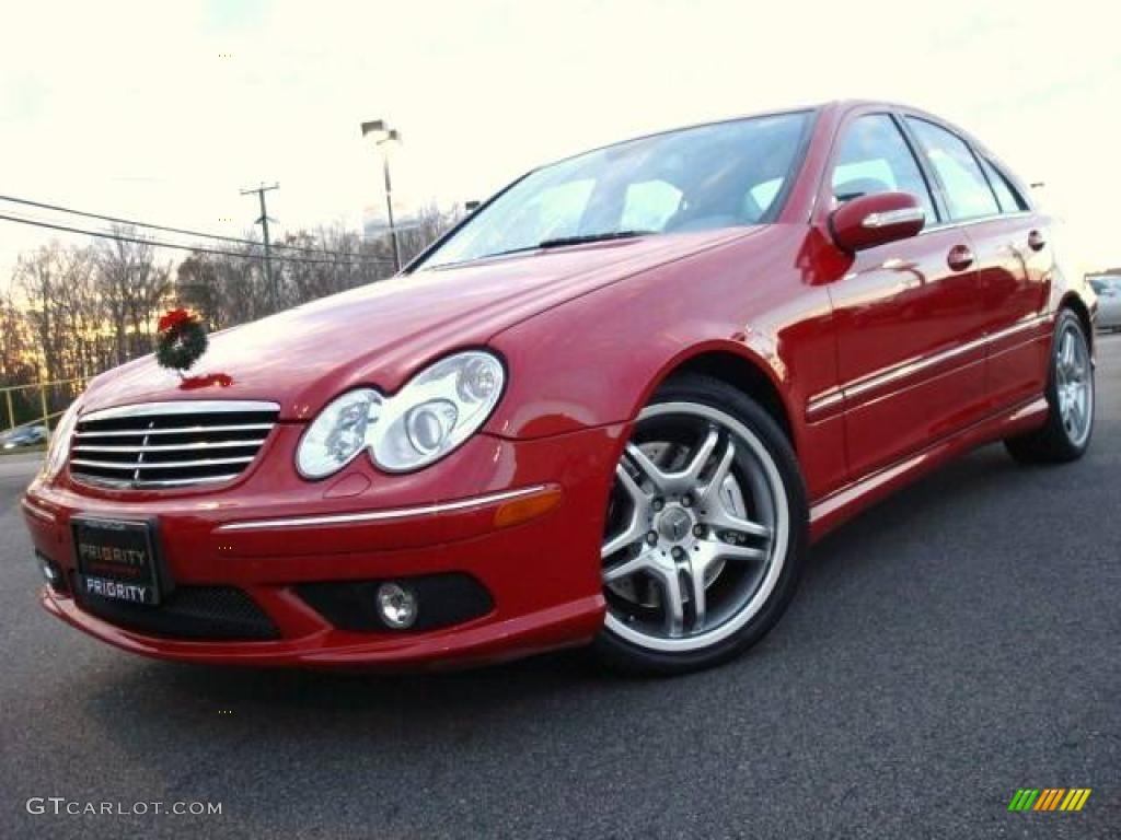 2006 C 55 AMG - Mars Red / Ash photo #1