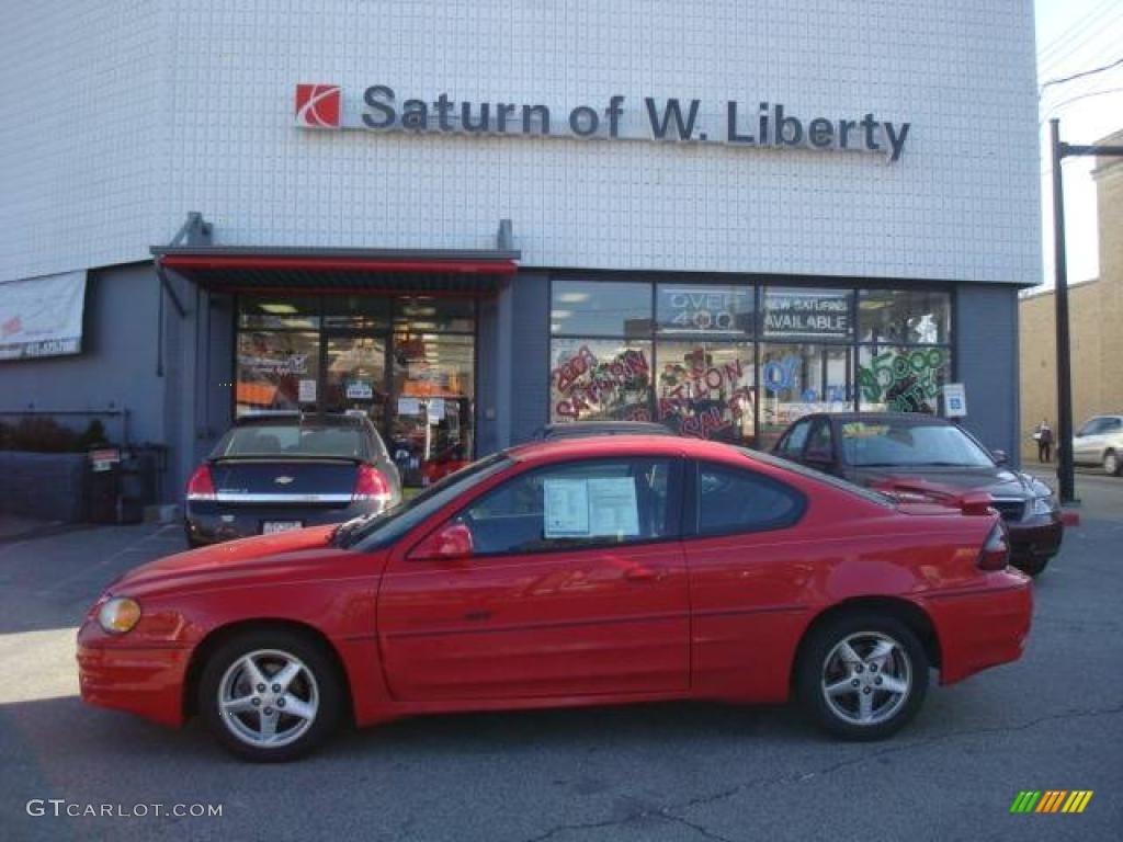 2000 Grand Am GT Coupe - Bright Red / Dark Pewter photo #1
