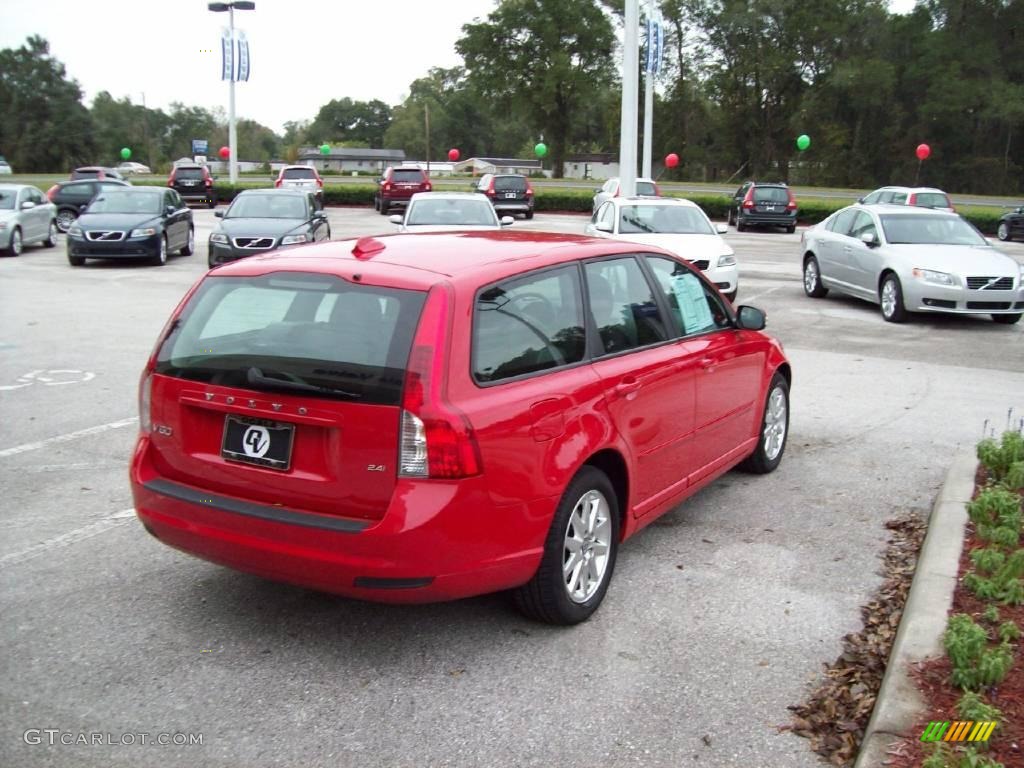 2009 V50 2.4i - Passion Red / Off Black photo #9