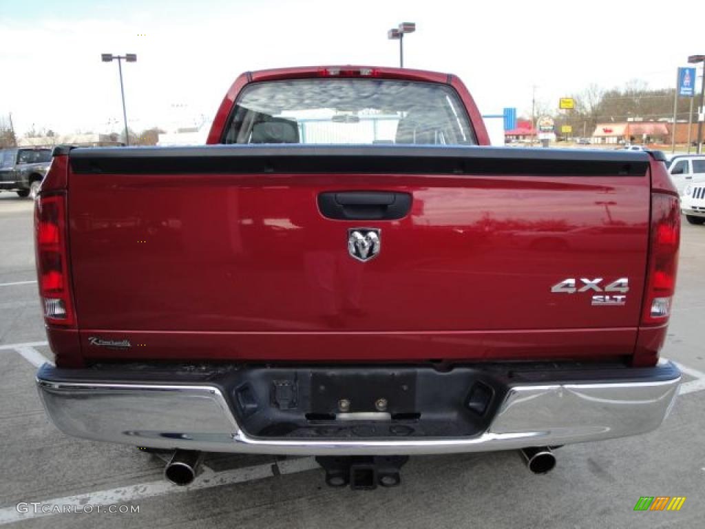 2006 Ram 1500 SLT Quad Cab 4x4 - Inferno Red Crystal Pearl / Medium Slate Gray photo #4