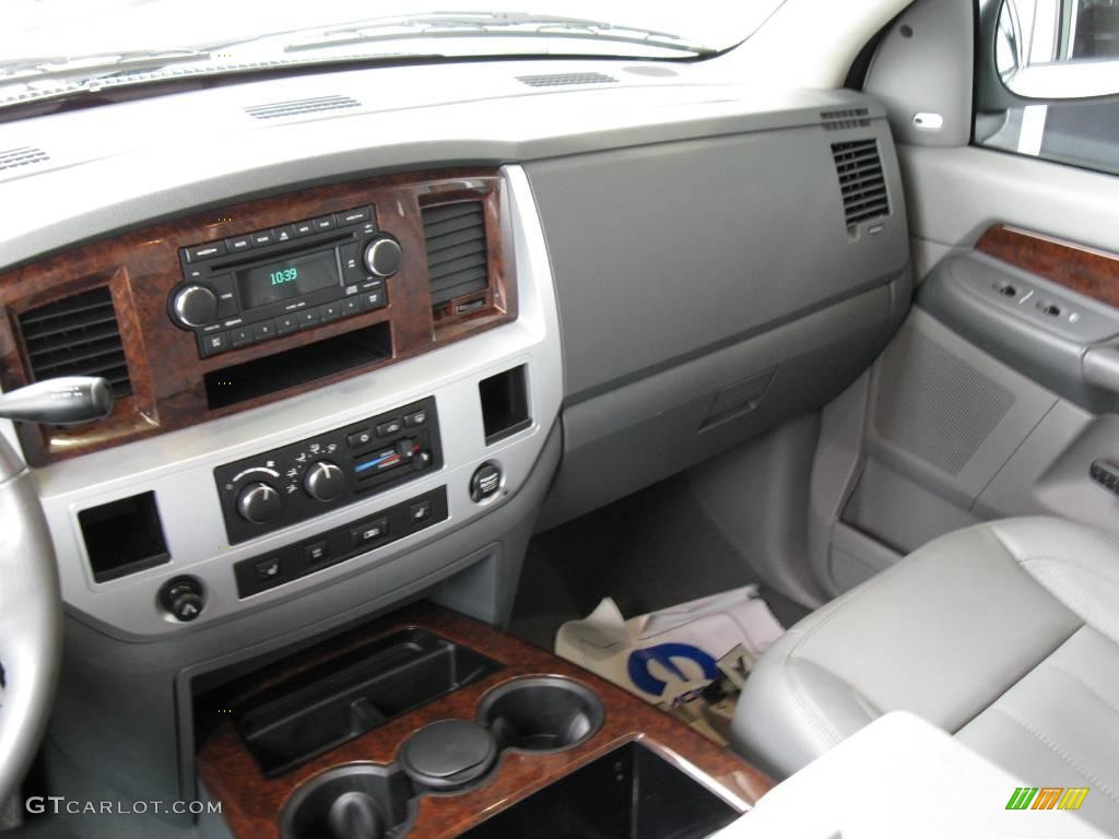 2008 Ram 1500 Laramie Quad Cab - Bright White / Medium Slate Gray photo #22