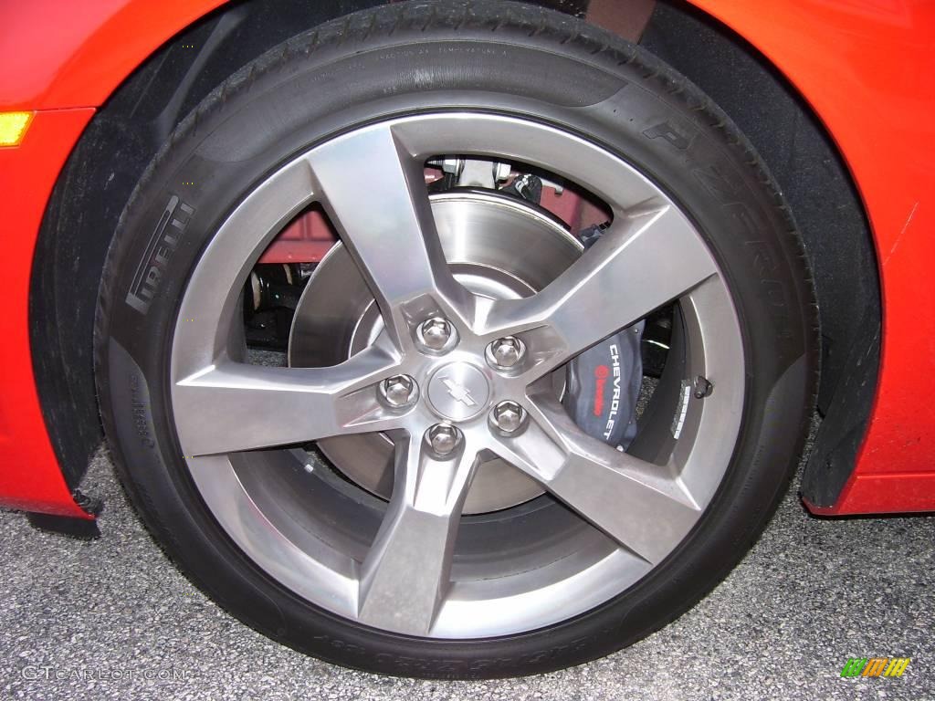 2010 Camaro SS Coupe - Inferno Orange Metallic / Gray photo #7