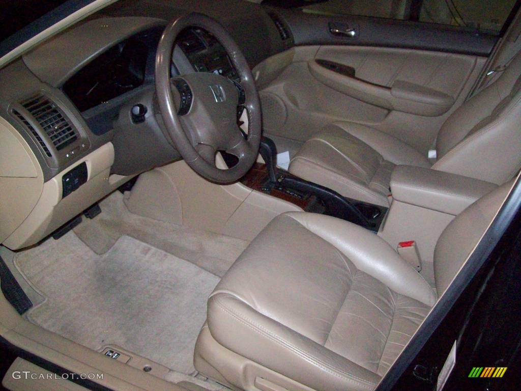 2007 Accord EX-L V6 Sedan - Nighthawk Black Pearl / Ivory photo #12