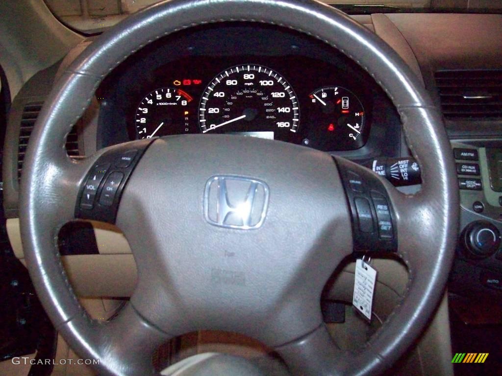 2007 Accord EX-L V6 Sedan - Nighthawk Black Pearl / Ivory photo #14