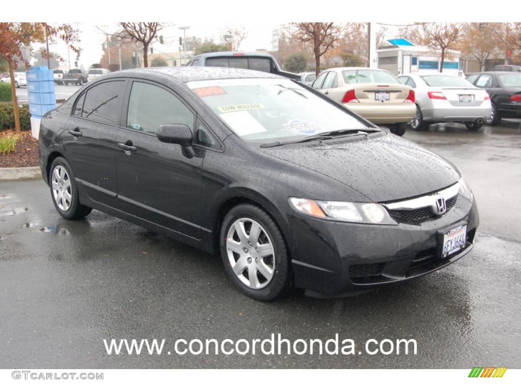 Crystal Black Pearl Honda Civic