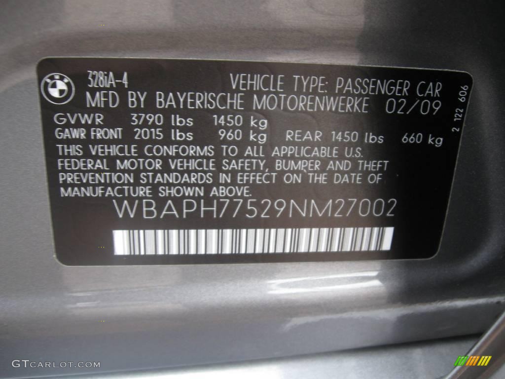 2009 3 Series 328i Sedan - Space Grey Metallic / Saddle Brown Dakota Leather photo #14