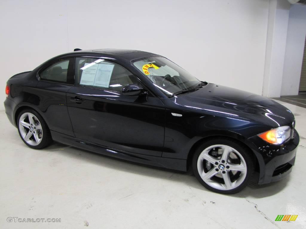 2009 1 Series 135i Coupe - Monaco Blue Metallic / Taupe photo #2