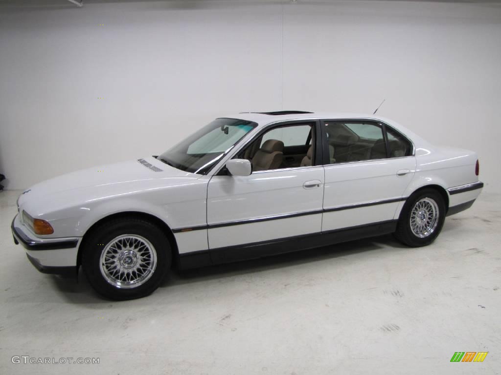 1997 7 Series 740iL Sedan - Alpine White / Beige photo #11