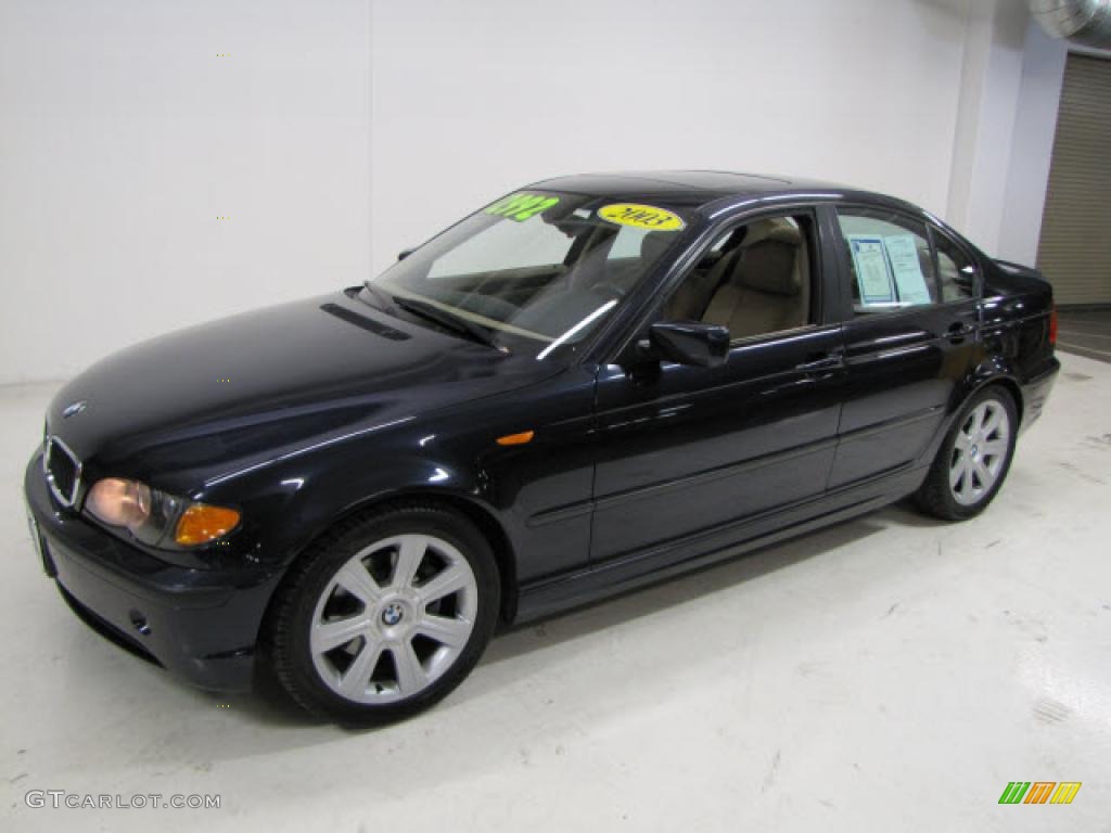 2003 3 Series 325i Sedan - Orient Blue Metallic / Beige photo #10