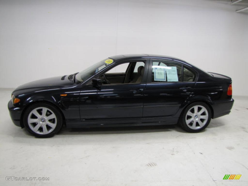 2003 3 Series 325i Sedan - Orient Blue Metallic / Beige photo #11