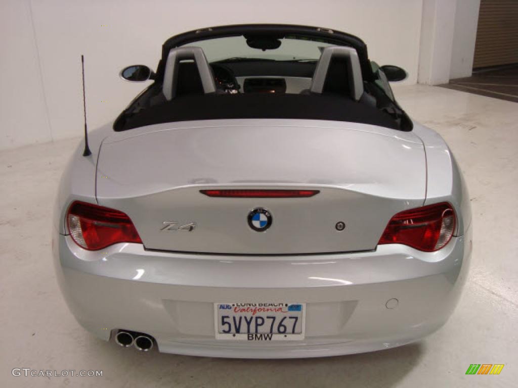 2006 Z4 3.0si Roadster - Titanium Silver Metallic / Black photo #6
