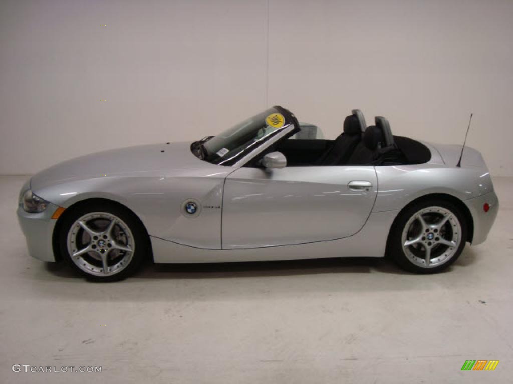 2006 Z4 3.0si Roadster - Titanium Silver Metallic / Black photo #9