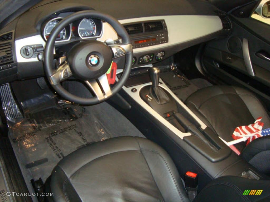 2006 Z4 3.0si Roadster - Titanium Silver Metallic / Black photo #15