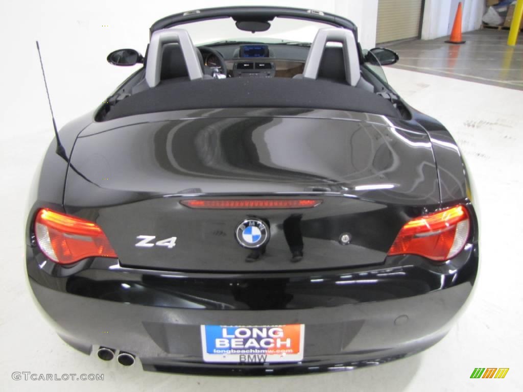 2008 Z4 3.0i Roadster - Jet Black / Black photo #6