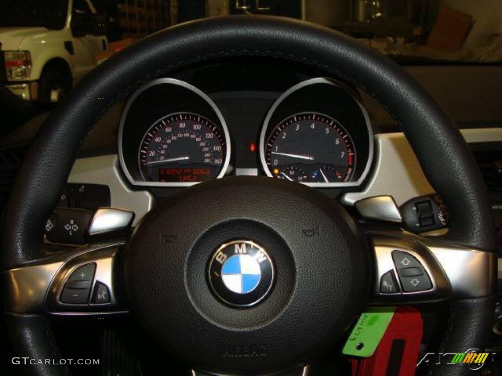 2006 Z4 3.0si Roadster - Titanium Silver Metallic / Black photo #40