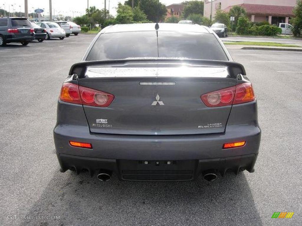 2008 Lancer Evolution GSR - Graphite Gray Pearl / Black photo #4