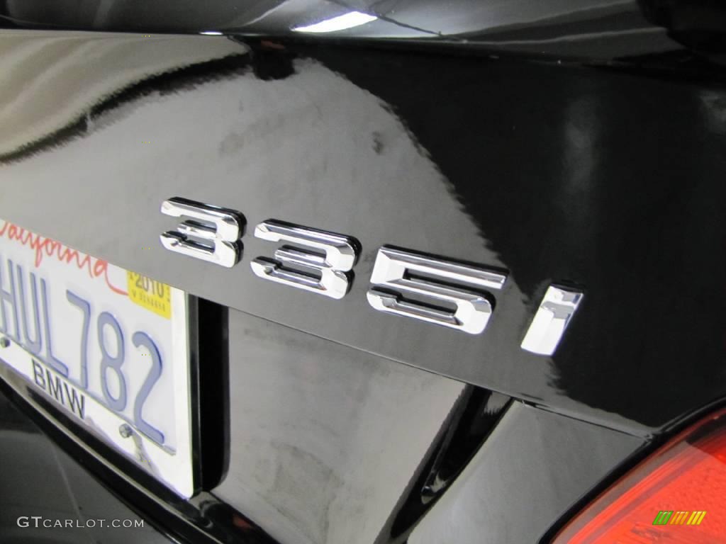 2009 3 Series 335i Coupe - Jet Black / Black photo #7