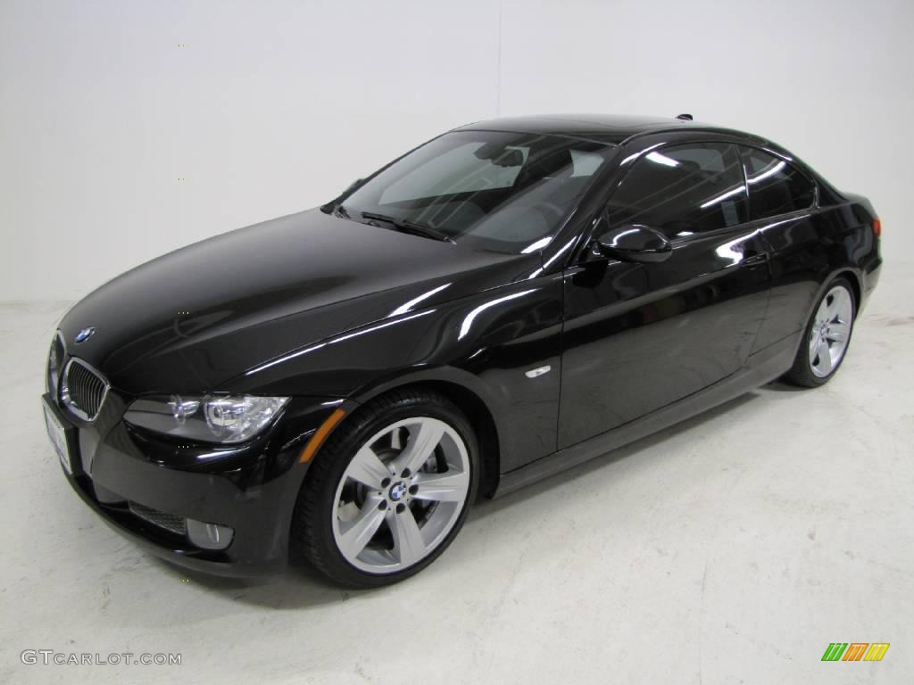 2009 3 Series 335i Coupe - Jet Black / Black photo #10