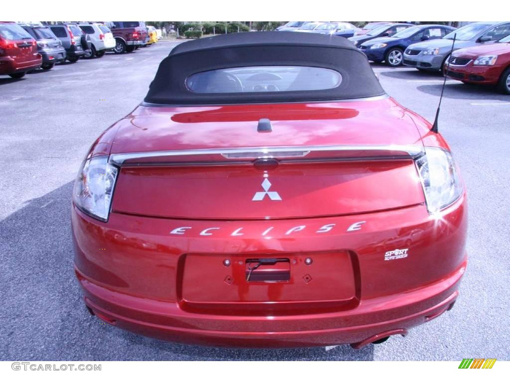 2009 Eclipse Spyder GS - Rave Red Pearl / Dark Charcoal photo #4