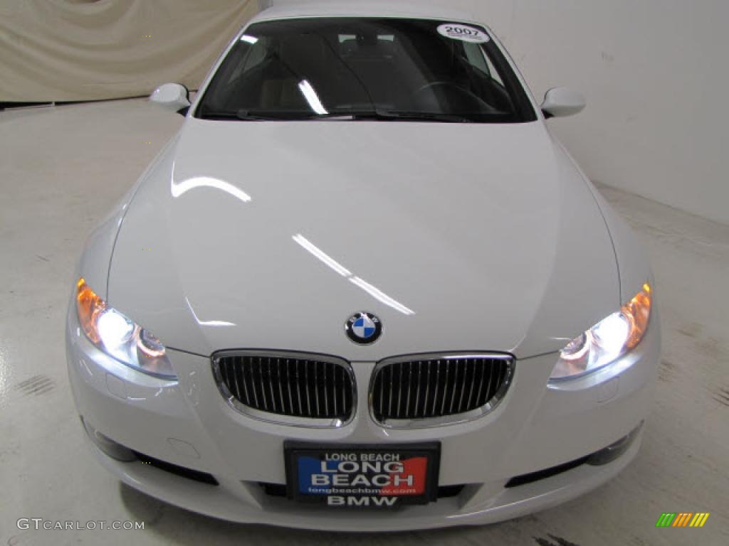 2007 3 Series 328i Convertible - Alpine White / Saddle Brown/Black photo #4