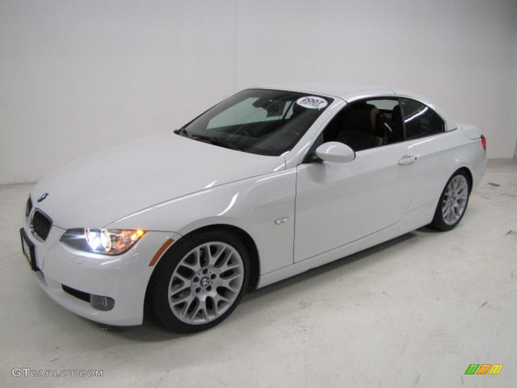 2007 3 Series 328i Convertible - Alpine White / Saddle Brown/Black photo #10