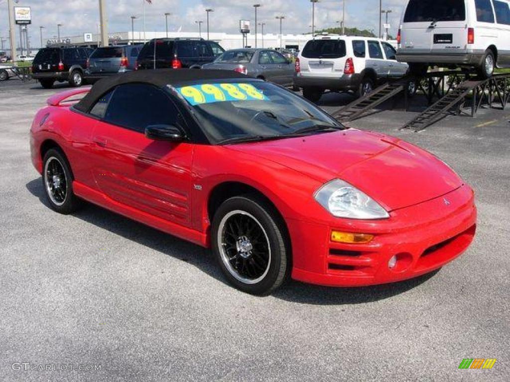 2003 Saronno Red Mitsubishi Eclipse Spyder Gt 23352253 Gtcarlot Saronno Red Mitsubishi Eclipse