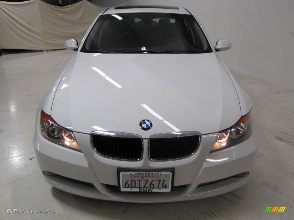 2008 3 Series 328i Sedan - Alpine White / Black photo #2