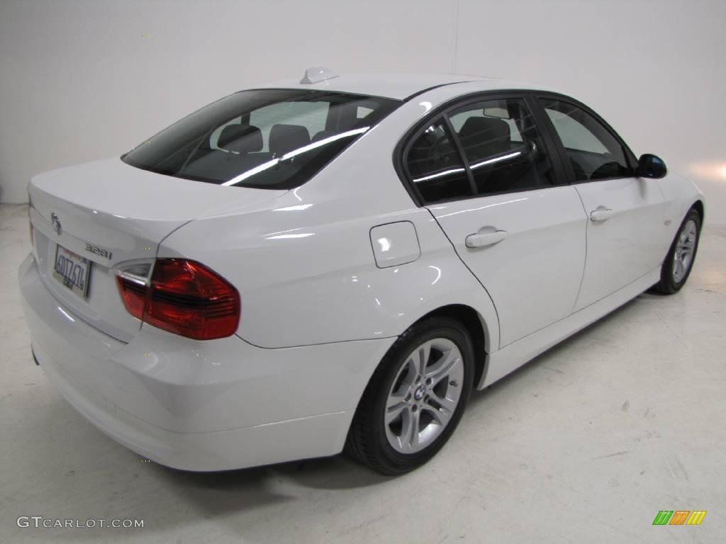 2008 3 Series 328i Sedan - Alpine White / Black photo #5