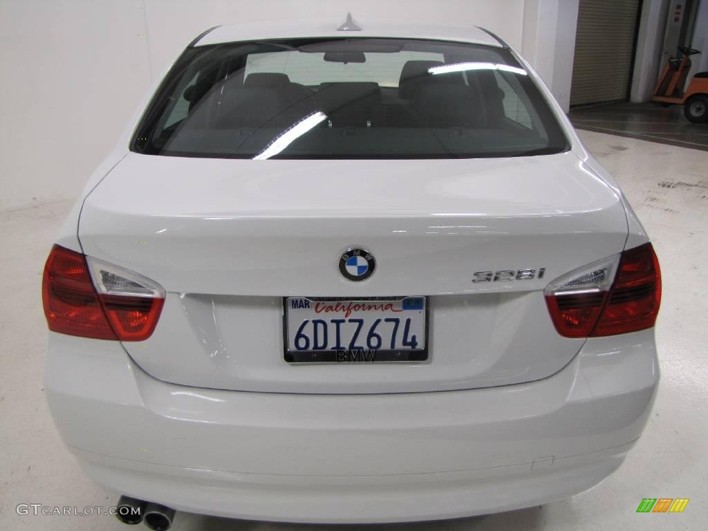 2008 3 Series 328i Sedan - Alpine White / Black photo #6